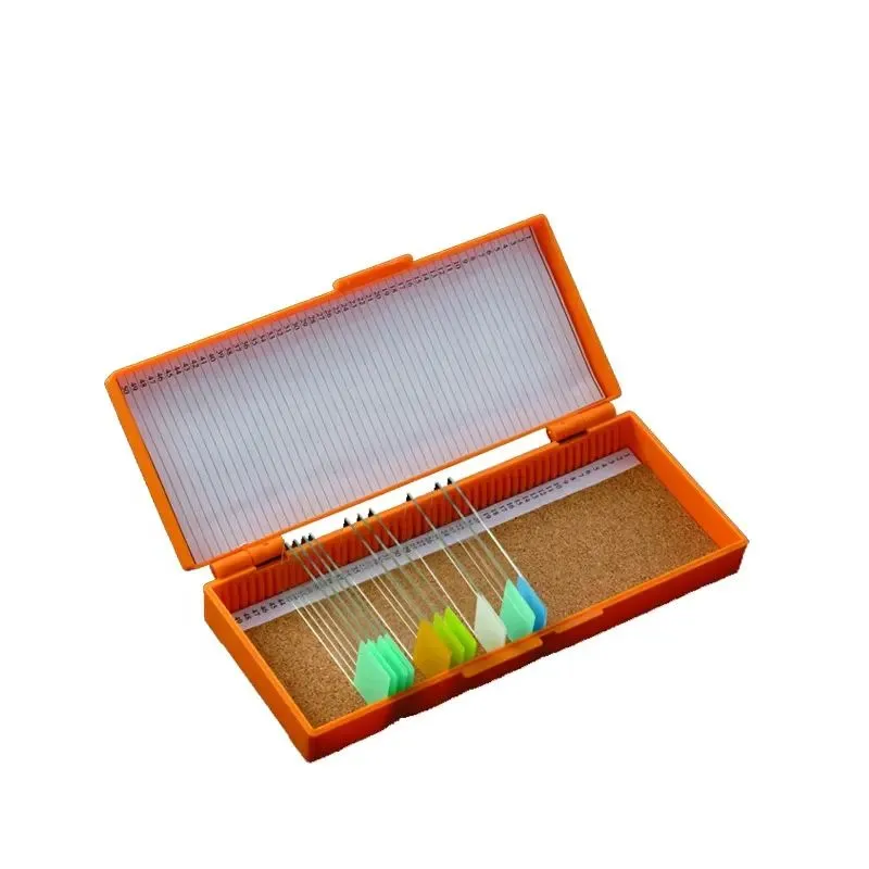 Kartong Plast Skjutbricka Mailers Mikroskop Glas Slide Förvaringslåda