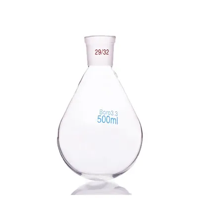 Lab glasflaskor flaska kort hals Standard mald mun aubergine form kolv